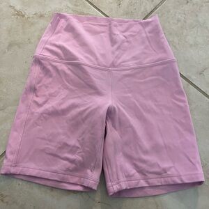 LULULEMON VITP Pink Buttery Soft Align High Rise 6" Shorts Size 4 Vita pink